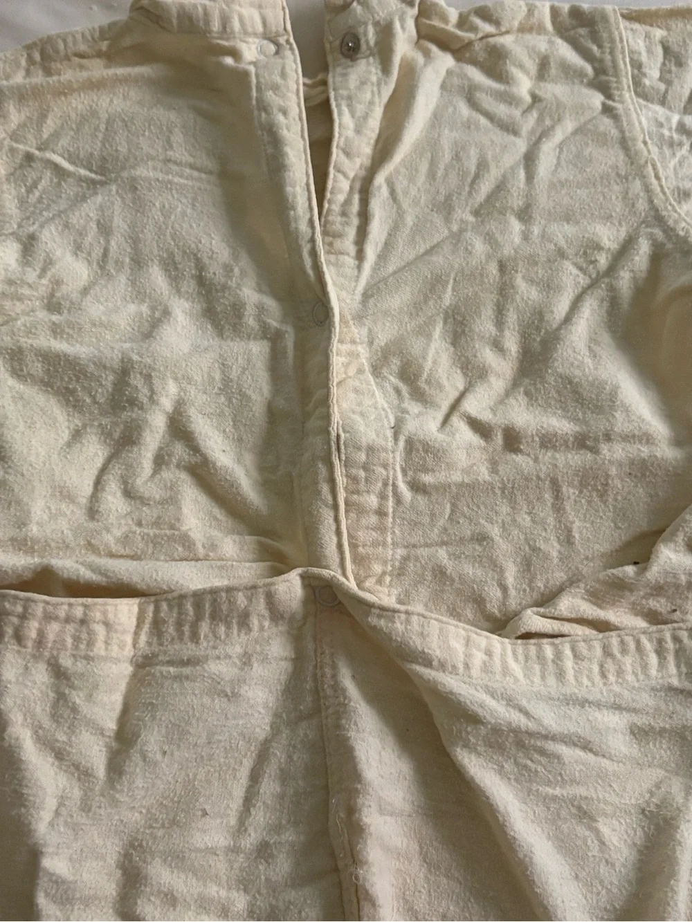 VTG 1940s Toddler One Piece Union Suit Cotton Gripper Snaps ASIS